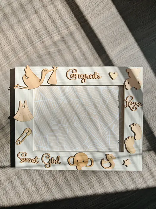Fotorámik pre bábätko – darček k narodeniu dievčatka | Sweet Girl