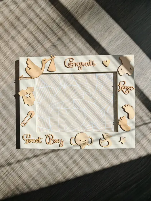 Fotorámik pre bábätko – darček k narodeniu chlapčeka | Sweet Boy