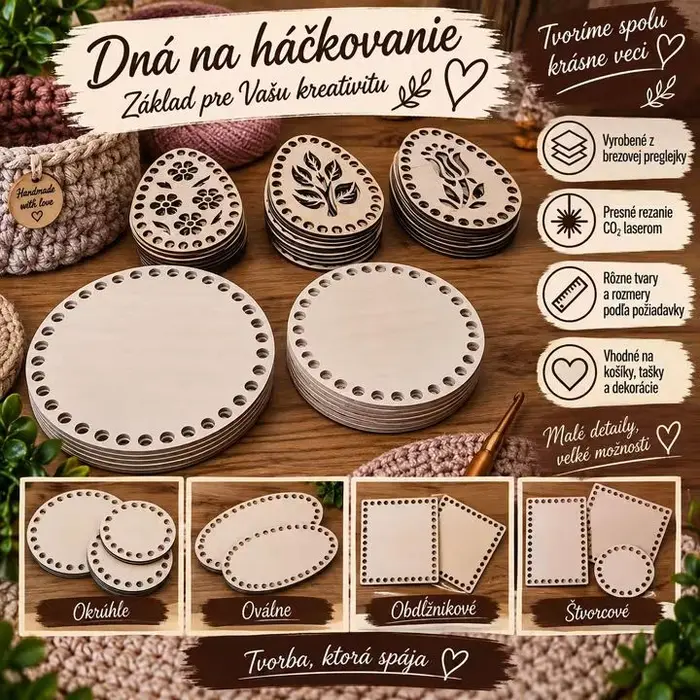 Dná na háčkovanie – základ pre vašu tvorbu