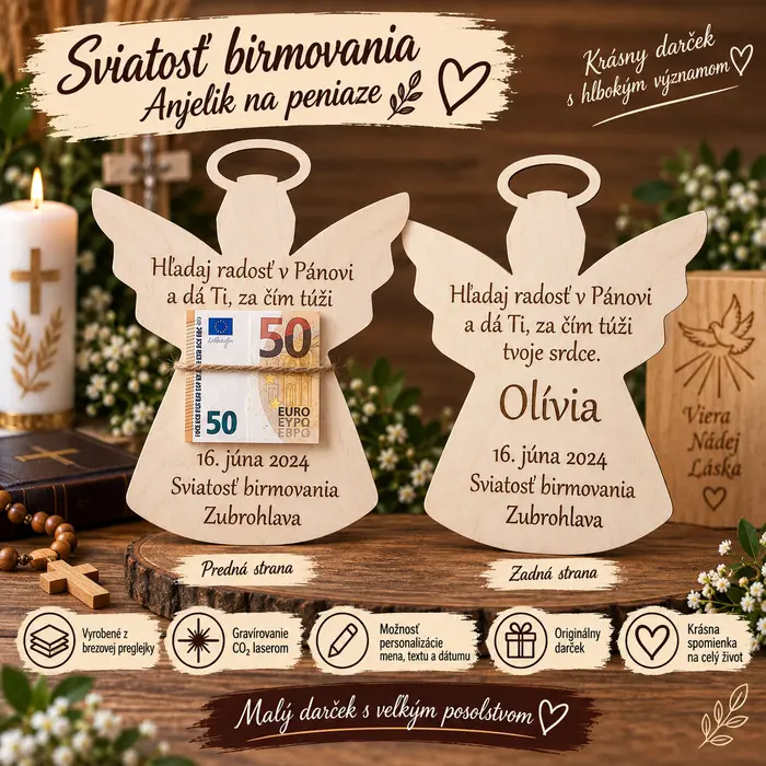Anjelik na peniaze – sviatosť birmovania